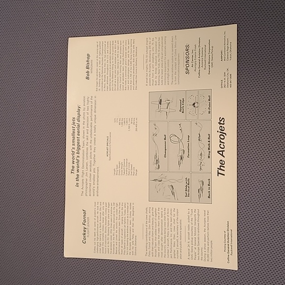 Bede BD-5J The Acrojets Corkey Fornof Bob Bishop Signed Photo - Picture 5 of 7